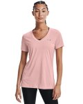 Women's Ua Tech Twist V-neck - Retro Pink Sm
