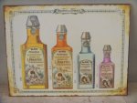 4 Bottles Perfume Tin Plaque – 37X50CM