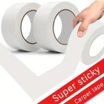 Super Adhesive Tape For Ducts Carpet Floor Waterproof Tape High Viscosity White Tape Diy Home Decoration 10 Meters Heavy-duty Ta