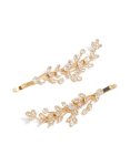 Goldair Gold Cubic Zirconia Vine Detailed Clips
