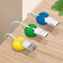 3pcs Desktop Cable Organizer With Data Cable Fixer Storage Clip For Earphones And Charging Cables Bedside Cable Clamp Cable Organizer