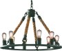 600MM Hemp Rope Pendant Light 8 X E27