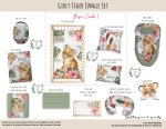 Cot Duvet Bedding Girly Tiger Jungle Set