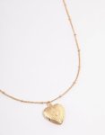 Goldair Gold Heart Locket Necklace