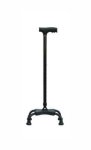 Walking Stick Quadripod Extra Length Black