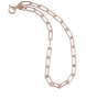 Art Jewellers - 925 Sterling Silver Paperclip Bracelet - Rose Gold Plated