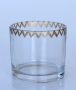 Gold Edge Votive 6X7CM