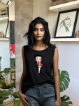 Betty Boop Vest - Black - Medium