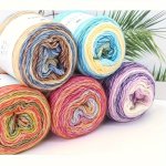 4PCS Colorful Yarn Cotton 60.00% Acrylic 30.00% Wool 10.00% Yarn For Diy Knitting And Crocheting Sweater Scarf 100G PC