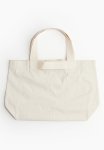 Canvas Shopper - Natural White