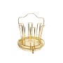 Gold Glass Rack With Drip Plate