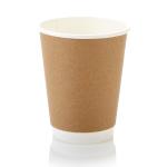 Paper Cups Double Wall – 350ML Kraft