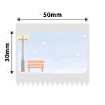NB704 - - B1 B21 B3S B4 - 50X30MM - 230 Winter Scene Labels