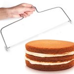 1PC Adjustable Stainless Steel Cake Slicer For Diy Cake Decorating And Baking - Easy To Use Kitchen Cooking Tool