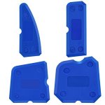 4 Piece Silicone Caulking Tool Set For Sealing Grout Sealing Sealing Finish Blue