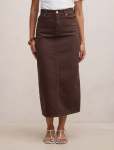 Paloma Denim Maxi Skirt - 16 Chocolate