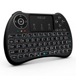 Reiie Wireless Qwerty Backlit Media Touchpad Keyboard Blac