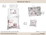 Kids Duvet Set Pink And Grey Floral
