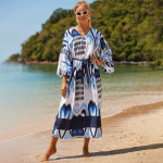 Women's Blue Love Beach Cover-up