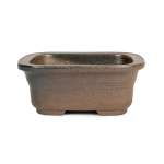 Japanese Patinaed Containers - Rounded Rectangular With Lip 135 X 110 X 55MM