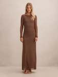 Wren Cowl Back Maxi Dress - XL Toffee