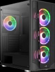 Aerocool Prism Argb Mid-tower Atx 4X 120MM Argb Fans 360MM Radiator Support – New