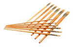 Artist Brush Flat Set Of Artist Brushes On Card Nos. 1 To 12
