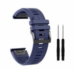 Kd Quick Fit 26MM Silicone Band Garmin Fenix 5X 6X 3 3HR – Midnight Blue