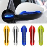2PCS Car Rearview Mirror Reflective Stickers Safety Warning Anti-collision Anti-bump Anti-scratch Universal Car Exterior Accesso