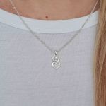 Carrie 925 Sterling Silver Cz Crown Heart Necklace