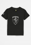 Puma Ferrari Race Kids Tonal Big Shield Tee - Black