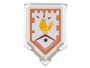 Parts Tile Modified 2 X 3 Pentagonal With Nexo Power Shield Pattern - Chicken Power 22385PB014