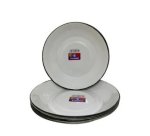 Kangol Kango 6 Piece Enamel Rice Plate – 25CM