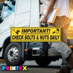 Check Bolts & Nuts Vehicle Sticker