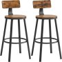 2 Piece Set Of Bar Stool Chairs