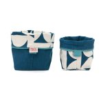 Reversible Soft Bucket - Breeze - Petrol - 17 X 23CM For 15CM Nursery Pot