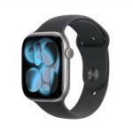 Apple Watch Series 11 Gps+cellular 46MM Space Grey Aluminium Case With Black Sport Band – S m