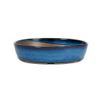 Japanese Ruri Glazed Oval Containers - Medium 190 L X 135 W X 52MM H