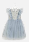 PoP Candy Cap Sleeve Mesh Dress - Grey