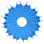 Universal Finned Disc – Light Blue