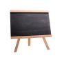 Blackboard - Wooden Frame - Black & Brown - Tripod Stand - 8 Pack