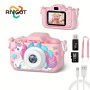 Unicorn Selfie HD Camera Rechargeable Electronic Digital Camera Portable Camera Toy With 32G Sd Card And Card Reader As A Back-to-school Season Birthday Gift