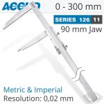 Vernier Caliper 300MM 0.05MM Acc. 90MM 0.02MM Grad S steel