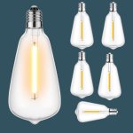 Vintage Replacement Bulbs ST38 LED E12 0.8W Solar 6 Pack
