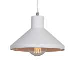 Gypsum Metal Pendant Light White