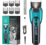 V-208 Rechargeable Professional Pet Hair Clipper - Blue