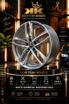 20 Inch Audi Rims 5 112 Pcd Matte Gunmetal Machined Face Alloy Wheels