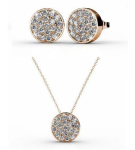 DESTINY Alayna Set With Swarovski Crystals - Rose Gold