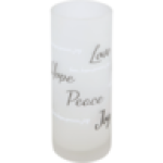 White Frosted Zombie Glass Single