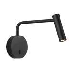 Tenesse Adjustable Aluminium LED Wall Light Black White Gold Silver - Silver